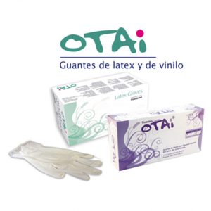 guantes latex vinilo otai