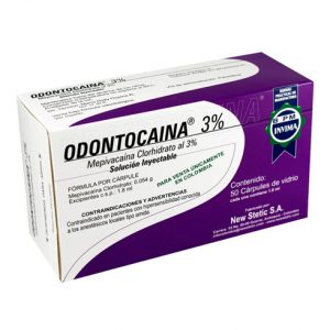 anestesico dental anestesia odontocaina 3%