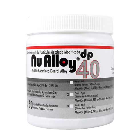 aleacion amalgama nu alloy dp 40